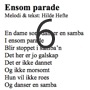 Ensom parade